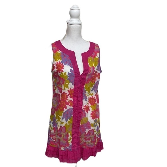J. Crew Floral Mini Dress, Bathing Suit Coverup size S - Picture 1 of 8
